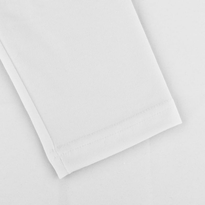 palglg Mens Long Sleeve Muscle Slim Fitted Cotton Henley T-Shirt with Buttons White L - Image 5
